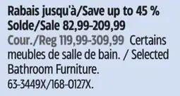 Canadian Tire Selected Bathroom Furniture offer