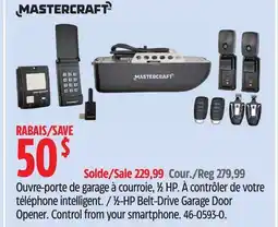 Canadian Tire 1⁄2-HP Belt-Drive Garage Door Opener offer