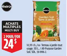 Canadian Tire Miracle-Gro All-Purpose Garden Soil offer