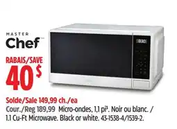 Canadian Tire 1.1 Cu-Ft Microwave offer
