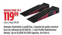 Canadian Tire Motomaster Low-Profile Maintenance offer