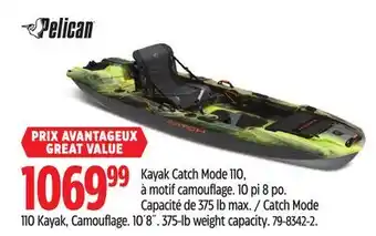 Canadian Tire Catch Mode 110 Kayak, Camouflage offer