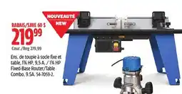 Canadian Tire MASTERCRAFT 13⁄4 HP Fixed-Base Router/Table Combo offer