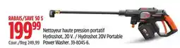 Canadian Tire Worx Hydroshot 20V Portable Power Washer offer