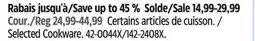 Canadian Tire Selected Cookware offer