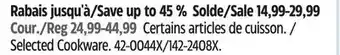 Canadian Tire Selected Cookware offer