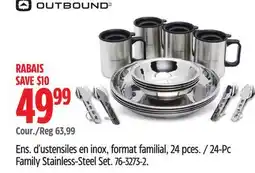Canadian Tire Outbound 24-Pc Family Stainless-Steel Set offer