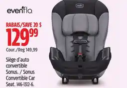 Canadian Tire Evenflo Sonus Convertible Car Seat offer