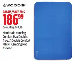 Canadian Tire Woods Double Comfort Max 4˝ Camping Mat offer