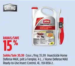 Canadian Tire Home Defense MAX Ready-to-Use Insect Control offer