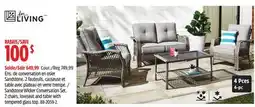 Canadian Tire For Living Sandstone Wicker Conversation Set offer