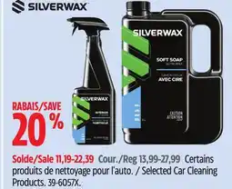 Canadian Tire Silverwax Selected Car Cleaning Products offer