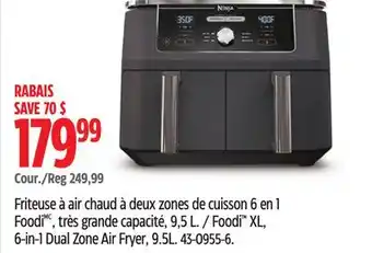 Canadian Tire Foodi XL, 6-in-1 Dual Zone Air Fryer, 9.5L offer