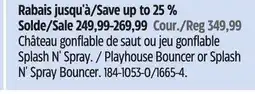 Canadian Tire Little Tikes Playhouse Bouncer or Splash N' Spray Bouncer offer