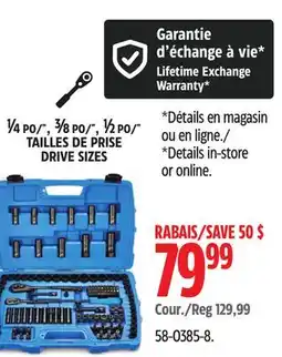 Canadian Tire General Use Socket Sets offer