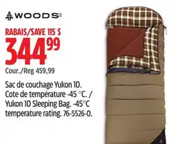 Canadian Tire Woods Yukon 10 Sleeping Bag offer