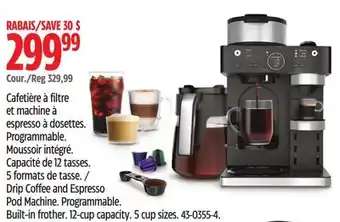 Canadian Tire Ninja Drip Coffee and Espresso Pod Machine offer