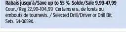 Canadian Tire Selected Drill/Driver or Drill Bit Sets offer
