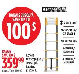 Canadian Tire Telescopic Ladder offer