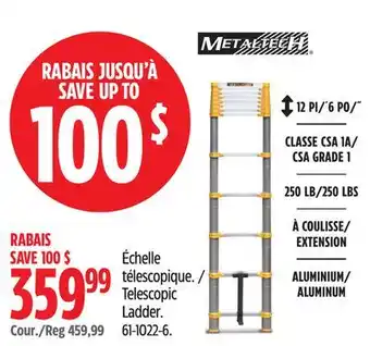 Canadian Tire Telescopic Ladder offer