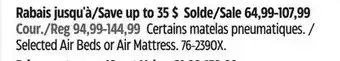 Canadian Tire Selected Air Beds or Air Mattress offer