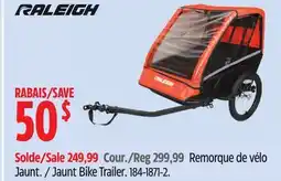 Canadian Tire Raleigh Jaunt Bike Trailer offer