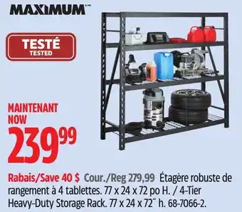 Canadian Tire Maximum Heavy-Duty Storage Rack offer