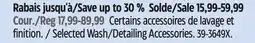 Canadian Tire Selected Wash/Detailing Accessories offer