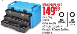 Canadian Tire Mastercraft Comes in 3-Drawer Toolbox offer