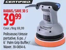 Canadian Tire Certified 6˝ Palm Grip Buffer offer