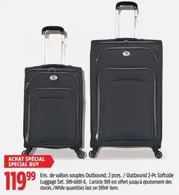 Canadian Tire Outbound 2-Pc Softside Luggage Set offer