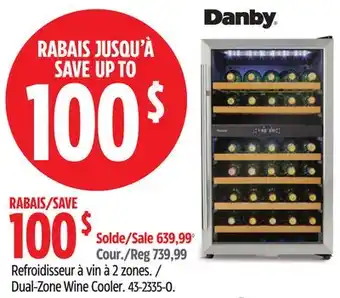 Canadian Tire Danby Dual-Zone Wine Cooler offer