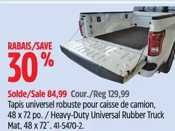 Canadian Tire Heavy-Duty Universal Rubber Truck Mat offer