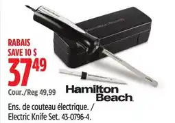 Canadian Tire Hamilton Beach Electric Knife Set offer