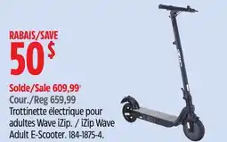 Canadian Tire iZip Wave Adult E-Scooter offer