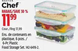 Canadian Tire Master Chef 6-Pc Plastic Food Storage Set offer