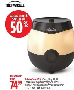 Canadian Tire Thermacell Rechargeable Mosquito Repellent, EL55 + Glow Light offer