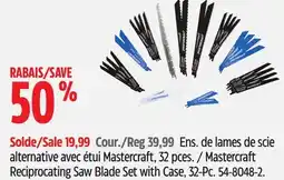 Canadian Tire Mastercraft Reciprocating Saw Blade Set with Case offer