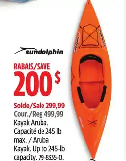 Canadian Tire Sun dolphin Aruba Kayak offer