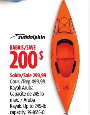 Canadian Tire Sun dolphin Aruba Kayak offer