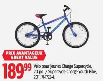 Canadian Tire Supercycle Charge Youth Bike offer