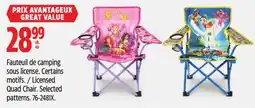 Canadian Tire Disney Licensed Quad Chair offer