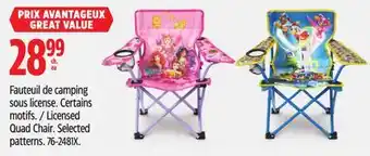 Canadian Tire Disney Licensed Quad Chair offer