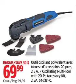 Canadian Tire Mastercraft Oscillating Multi-Tool with 20-Pc Accessory Kit offer