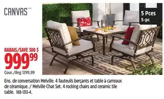 Canadian Tire Canvas Melville Chat Set offer