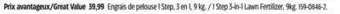 Canadian Tire Golfgreen 1 Step 3-in-1 Lawn Fertilizer, 9kg offer