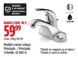 Canadian Tire Principals 1-Handle offer