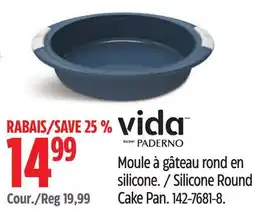 Canadian Tire Vida-by-paderno Silicone Round Cake Pan offer