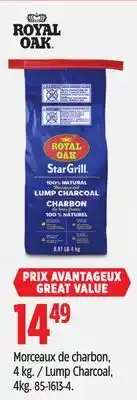 Canadian Tire Royal-Oak Lump Charcoal, 4kg offer