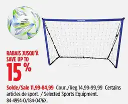 Canadian Tire Selected Sports Equipment offer